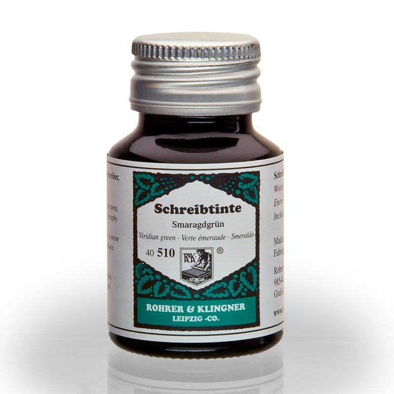 Rohrer & Klingner حبر نافورة روهر وكليجنر *منذ 1892* - زمرد - 50 مل - Image 1
